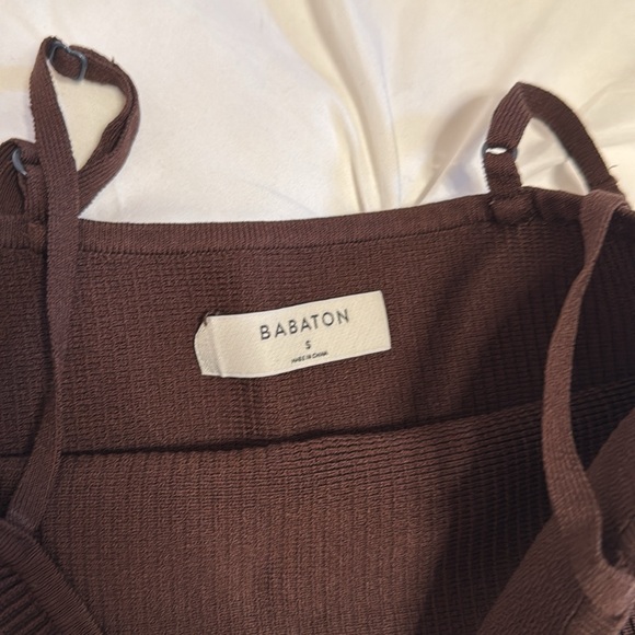 Brown Ribbed Tank Top - Picture 3 of 3